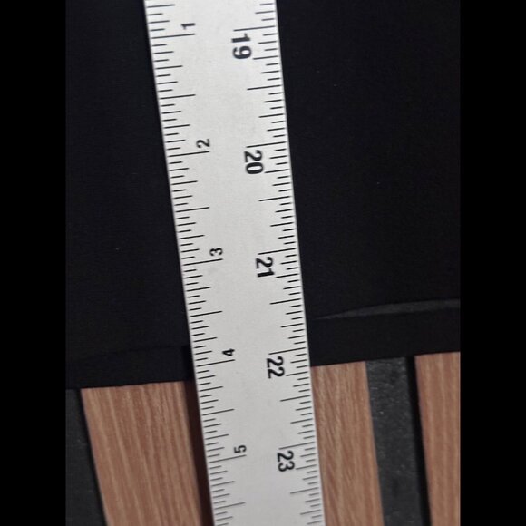 Semantiks Pencil Skirt 2 / XS Womens Black Poly Rayon 2 Button Stretch - Picture 5 of 7